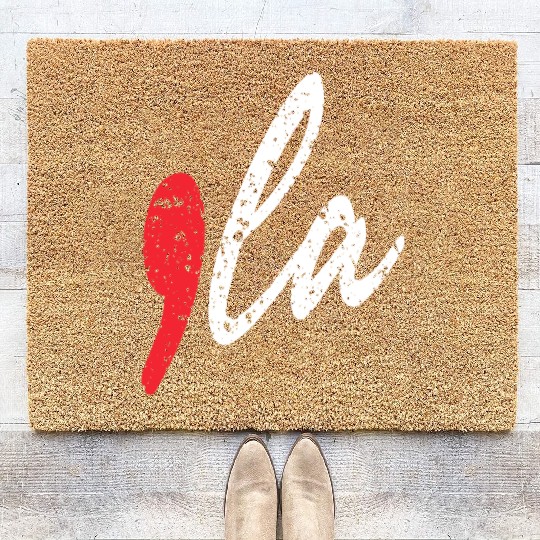 Funny Comma La Kamala Harris 2024 Madam President Coir Doormats