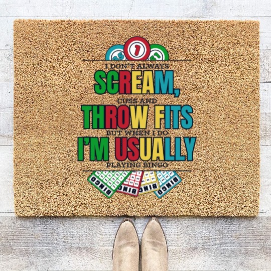 Don't Always Scream Daubers Professional Caller Coir Doormats