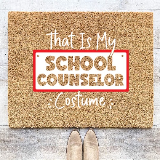 School Counselor Halloween That Is Coir Doormats