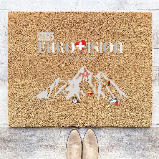 eurovision song contest 2025 Switzerland Coir Doormats