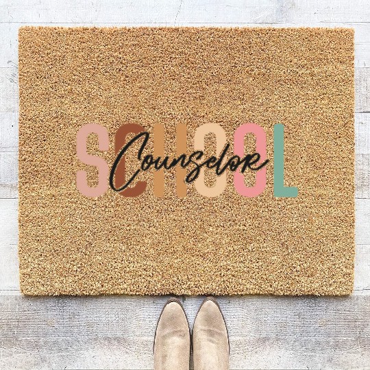 School Counselor School Counselor Coir Doormats