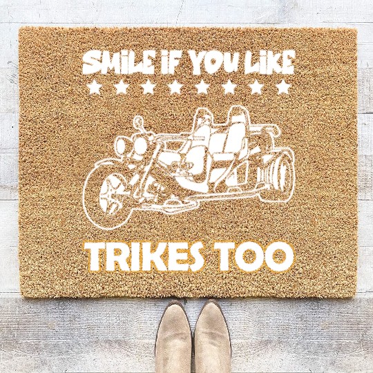 Triker Joke Trike Driver Trikes Coir Doormats