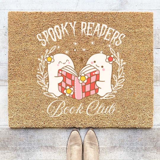 Spooky Readers Book Club -Halloween season Coir Doormats