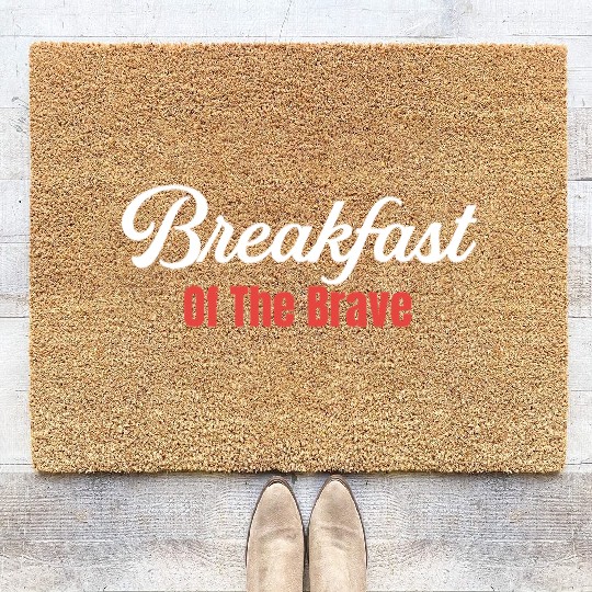 Breakfast Of The Brave Bacon and Cheese Meaty Coir Doormats