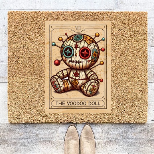 Voodoo - Voodoo Doll - Voodoo Magic - Voodoo Witch Coir Doormats