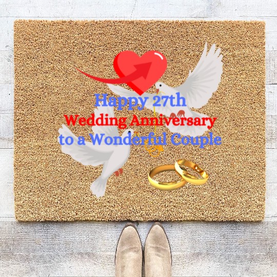 Happy 27th Wedding anniversary to a wonderful Coir Doormats