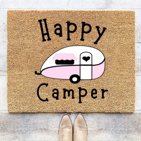 Happy Camper - Camping Coir Doormats