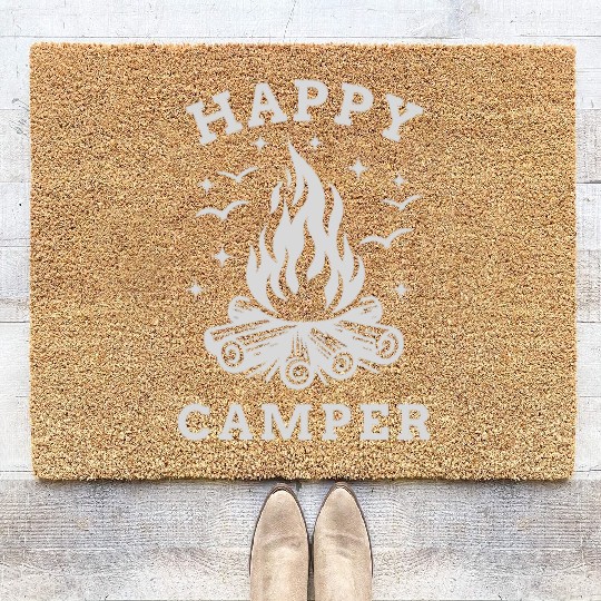Happy Camper - Camping Coir Doormats