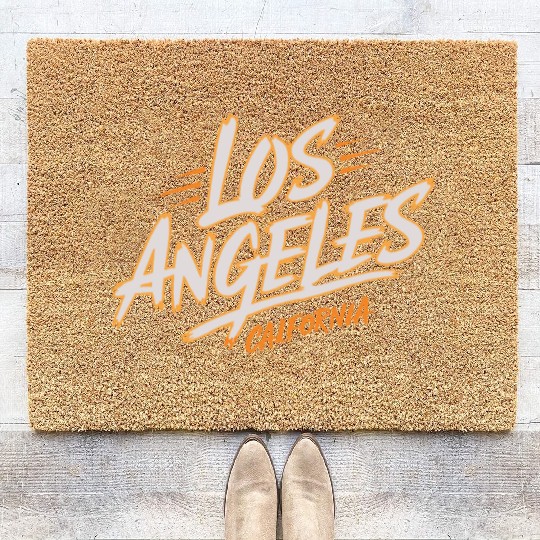 Los Angeles California Souvenir Coir Doormats