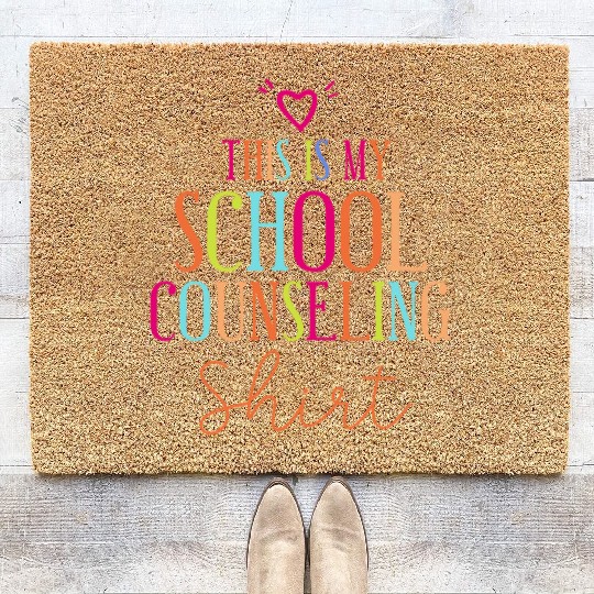 School Counselor This Is My School Coir Doormats