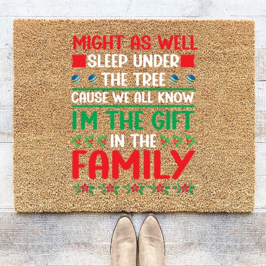 Christmas Humor Merry Xmas Favorite Person Funny Coir Doormats