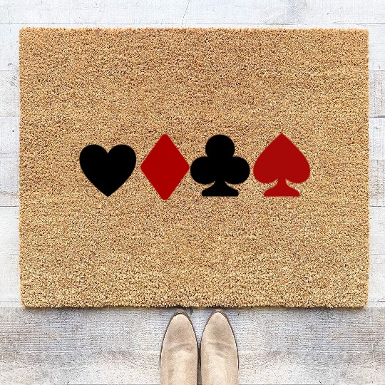 playing card lovers Coir Doormats