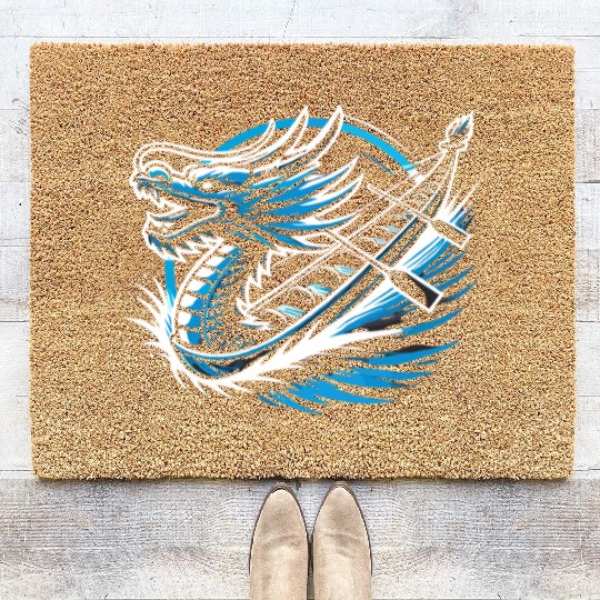 Dragonboat Dragon Boat Racing Dragon Boat Festival Coir Doormats