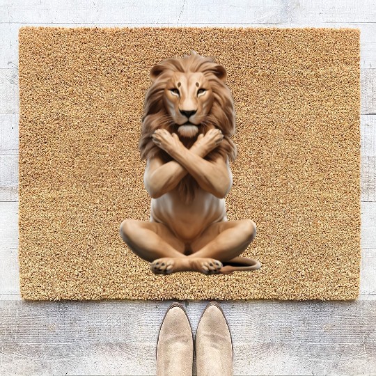 Lion Yoga Coir Doormats