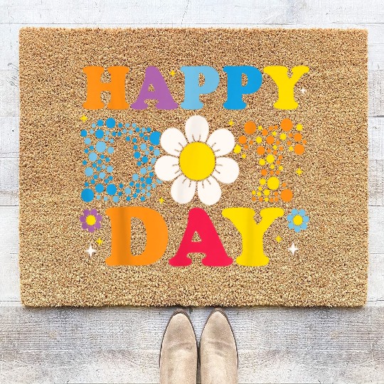 Retro Pre K Skateboard Lightning Bolt Back To Scho Coir Doormats