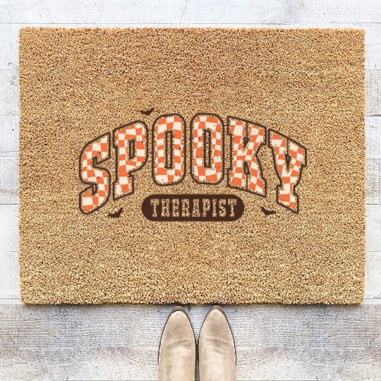 Retro Tennis Colorful Polka Dots Happy Dot Day Kid Coir Doormats