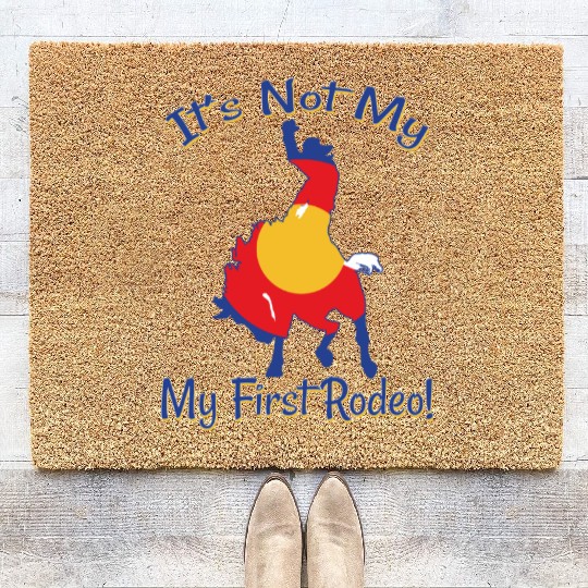 It's Not My First Rodeo Horse Coir Doormats