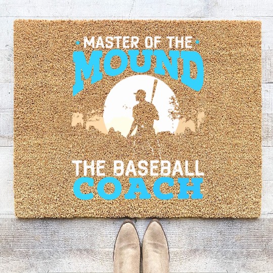 the baseball coach Coir Doormats