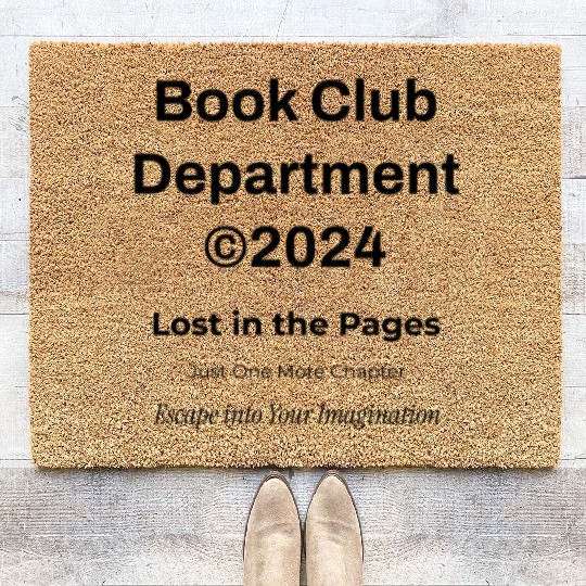 "Book Club" Y2K Streetwear Typography Coir Doormats
