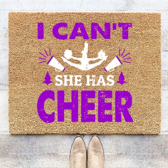 I Can't Cheer Mom Cheerleading Mommy Mother's Day Coir Doormats