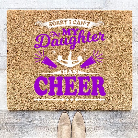 My Daughter Cheer Mom Cheerleading Mother's Day Coir Doormats