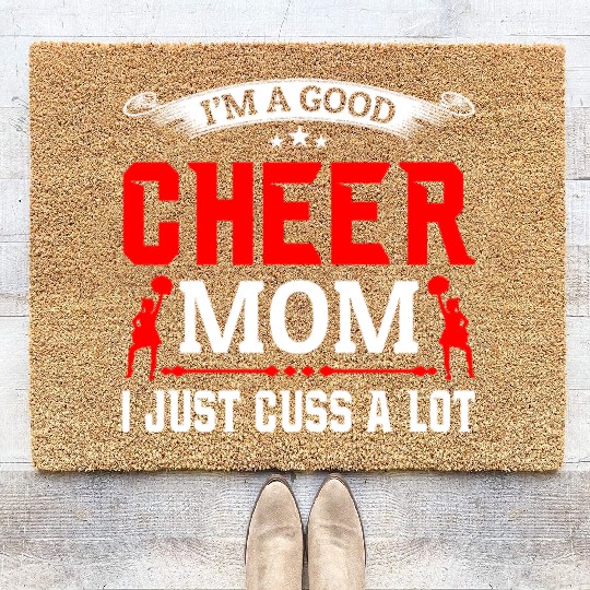 A Good Cheer Mom Cheerleading Mommy Mother's Day Coir Doormats