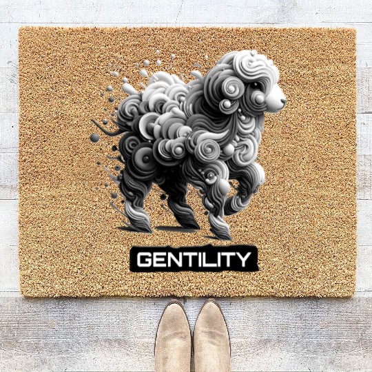 Gentle Lamb: Embrace Gentility Coir Doormats