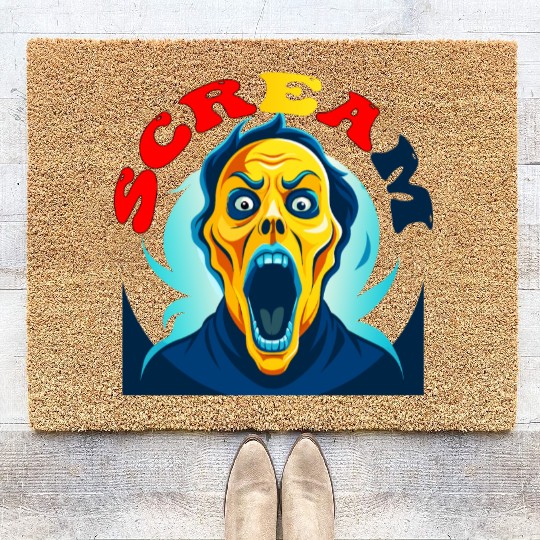 Scream Vintage Halloween Coir Doormats