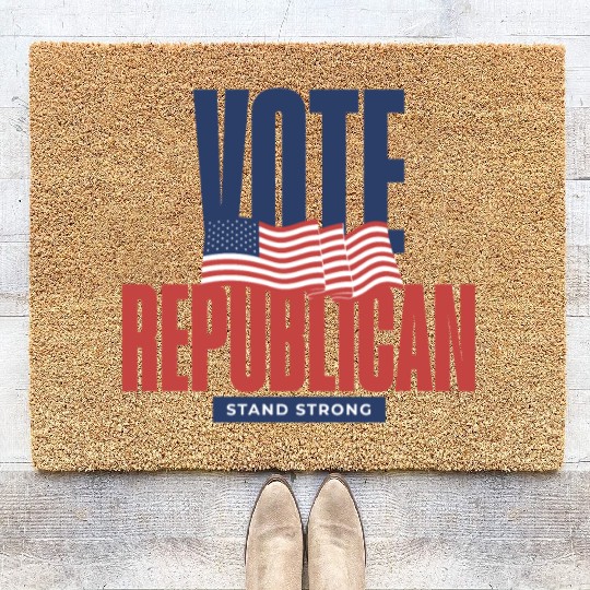 Vote Republican Election 2024 Coir Doormats design
