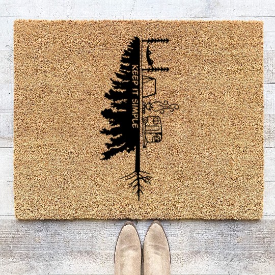 Keep It Simple Camping Tree Coir Doormats