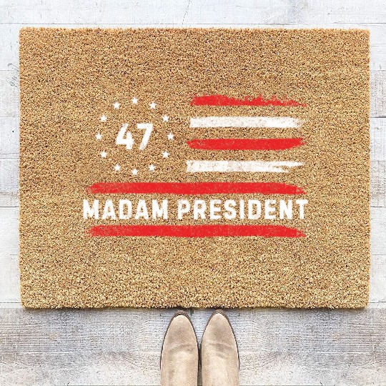 Madam President Kamala Harris 47 President Of USA Coir Doormats