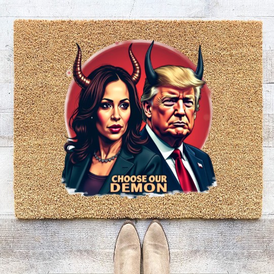 Kamala Harris Vs Trump The Fight For The Country Coir Doormats