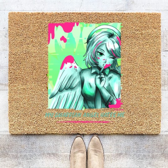 My Guardian Angel Hates Me (Ladies) Coir Doormats
