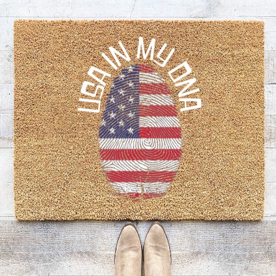 USA in my DNA - Love America Coir Doormats