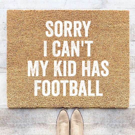 Football Parent Football Mom Dad Funny Coir Doormats