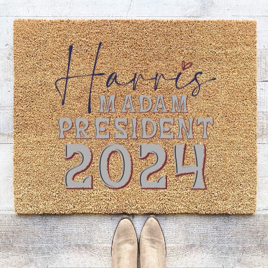 Kamala Harris 2024 for President Vote Tim Walz Coir Doormats