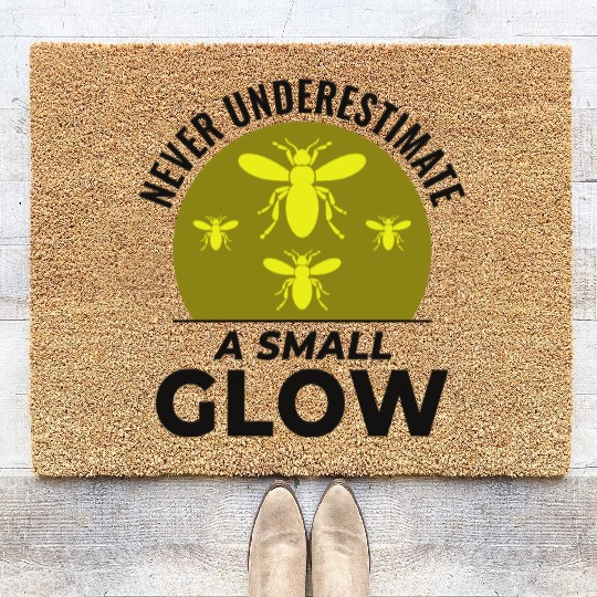 Fireflies Firefly Lightning Bug Insect Collector Coir Doormats