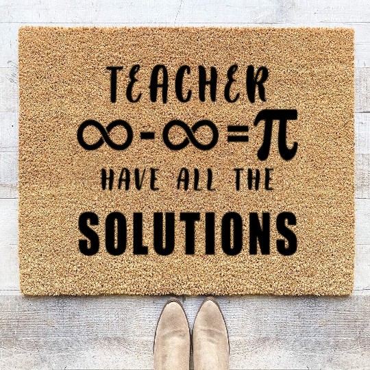 Physics, Biology, Chemistry or Science Teacher Coir Doormats