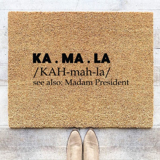 Kamala Harris 2024 for President Vote Tim Walz Coir Doormats