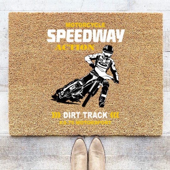Motorcycle Speedway Racing Coir Doormats