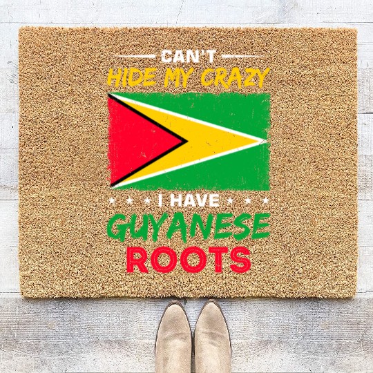 Guyana Pride Guyanese Roots Georgetown Love Coir Doormats