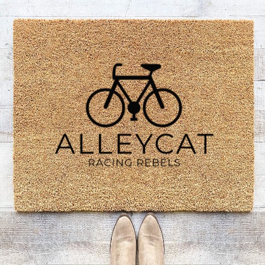 Alleycat Racing Rebels, Alleycat Bike Tees Coir Doormats