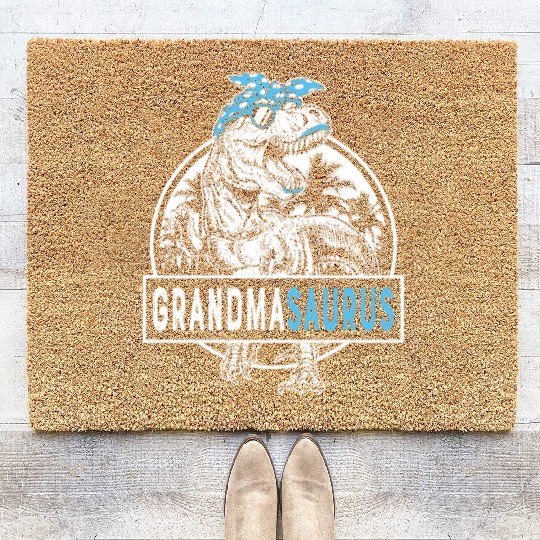 Grandmasaurus Fun Grandmasaurus Mother's Day 1BK3 Coir Doormats