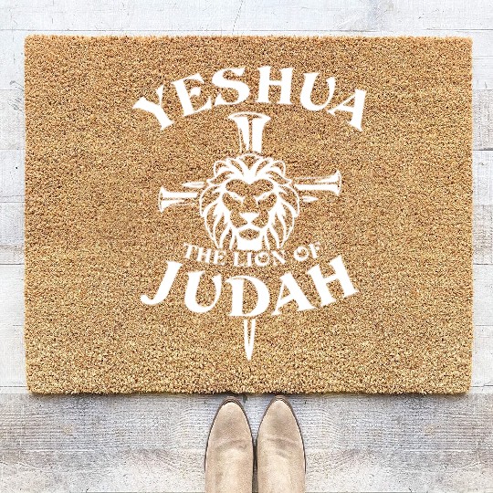 Yeshua The Lion Of Judah Coir Doormats