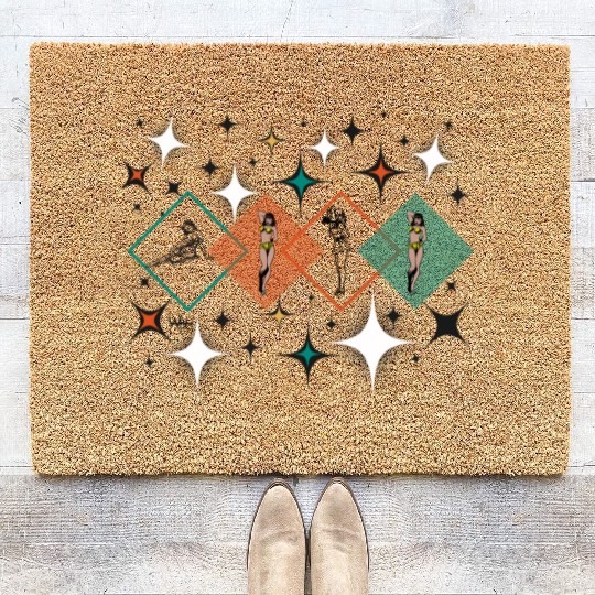 Triangle pin Postal Service Coir Doormats