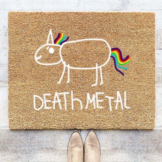 Death metal Coir Doormats