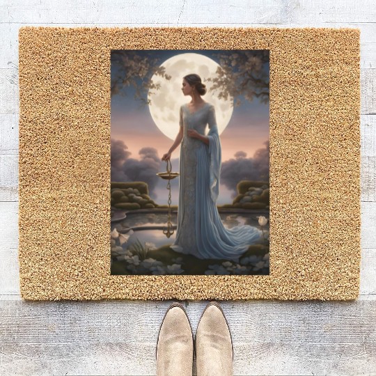 Libra Elegance: Symbol of Balance and Harmony Coir Doormats