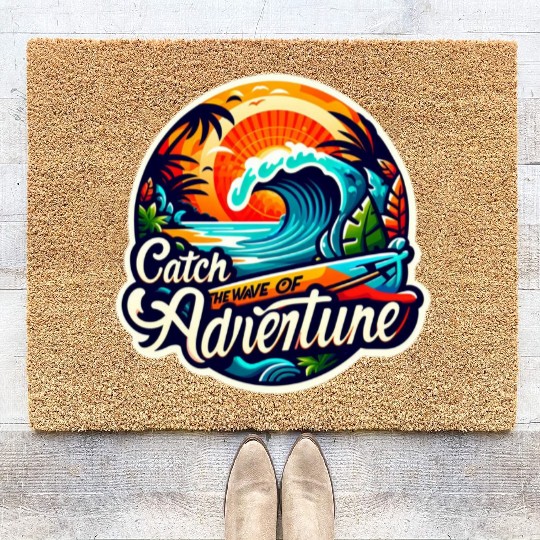 Wanderlust Waves Coir Doormats