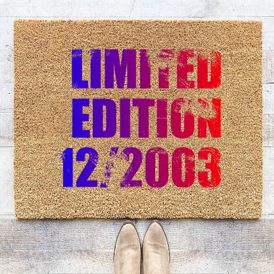 21st birthday Limited Edition 12/2003 Coir Doormats