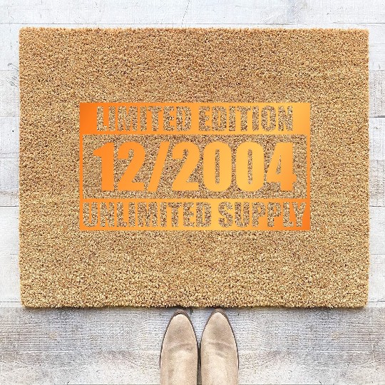 20th birthday Limited Edition - ꝏ Supply 12/2004 Coir Doormats
